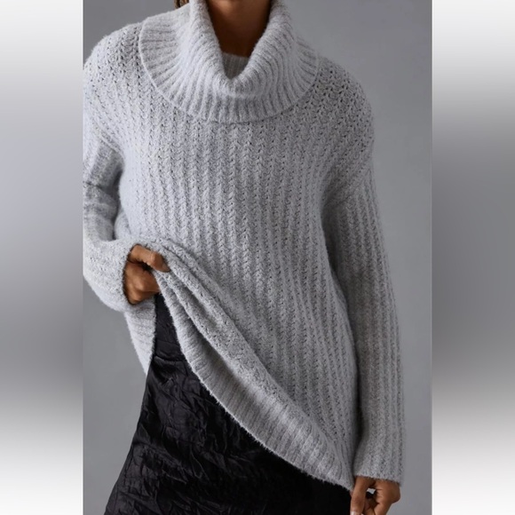 Anthropologie Sweaters - Maeve by Anthropologie Grey Cowl Neck Sweater Size Small